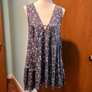 Blue floral sundress